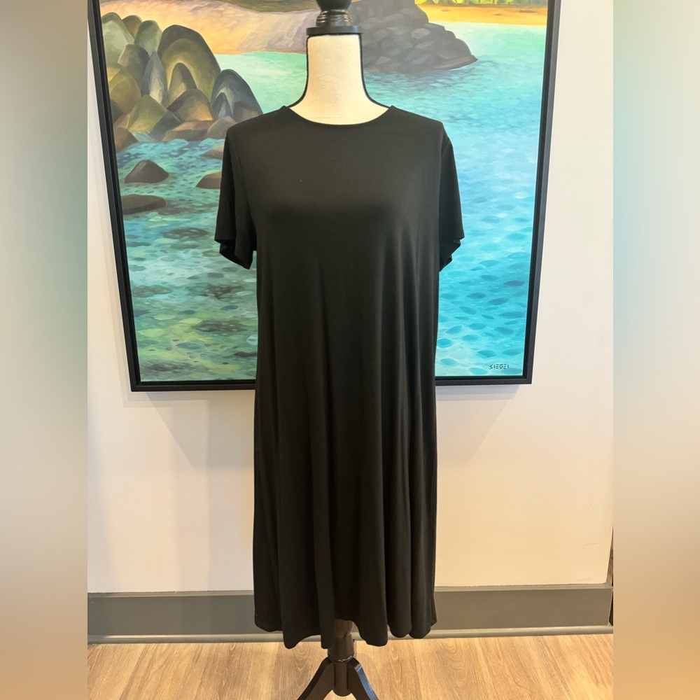 J Jill Wearever Collection Swing Dress Black Size M